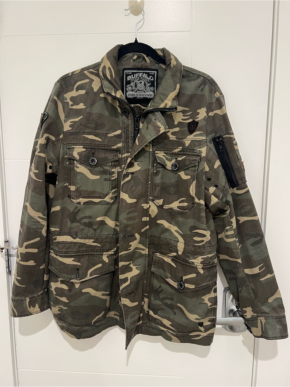 Buffalo David Bitton Men's Camouflage Field Jacket - Olive & Tan